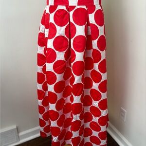 Red Polka Dot Women's Skirt M